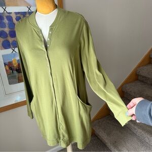Soft Surroundings Long Button-Up Cardigan
